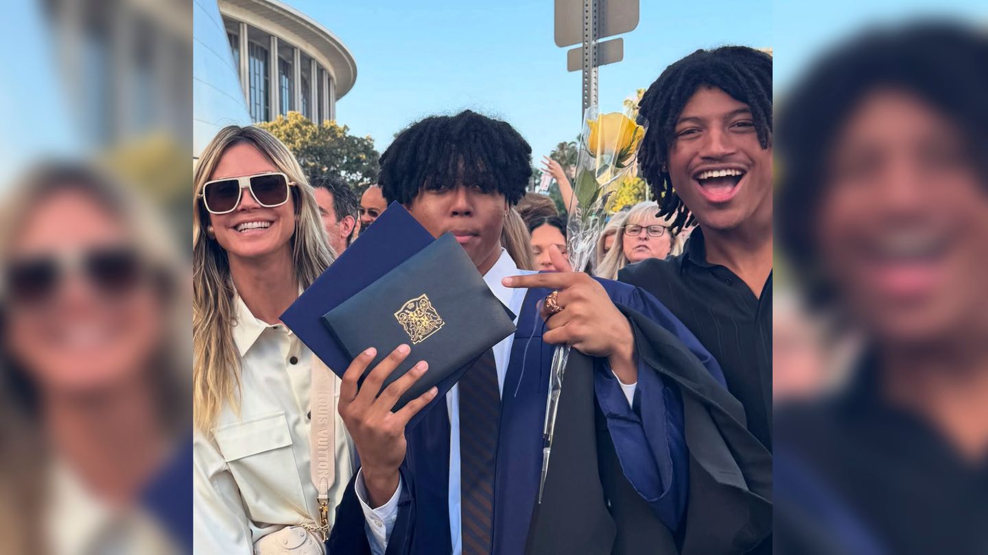 Heidi Klum: Sin Heidi Klum Johan dijeli trenutak dodirujući s tata pečatom