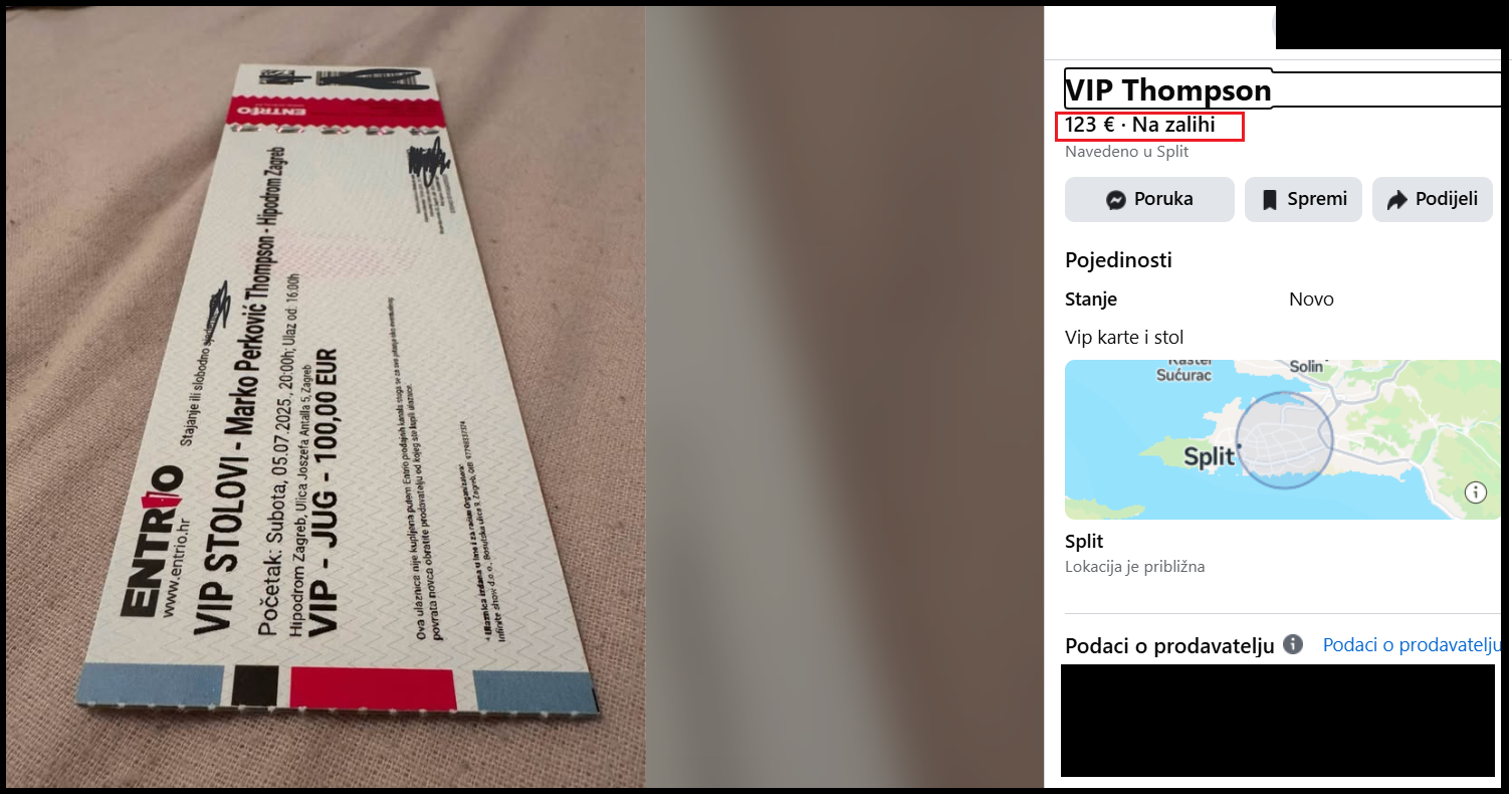 Ulaznice za koncert Marka Perkovića Thompsona prodaju se na crno na internetu; evo koliko košta VIP karta