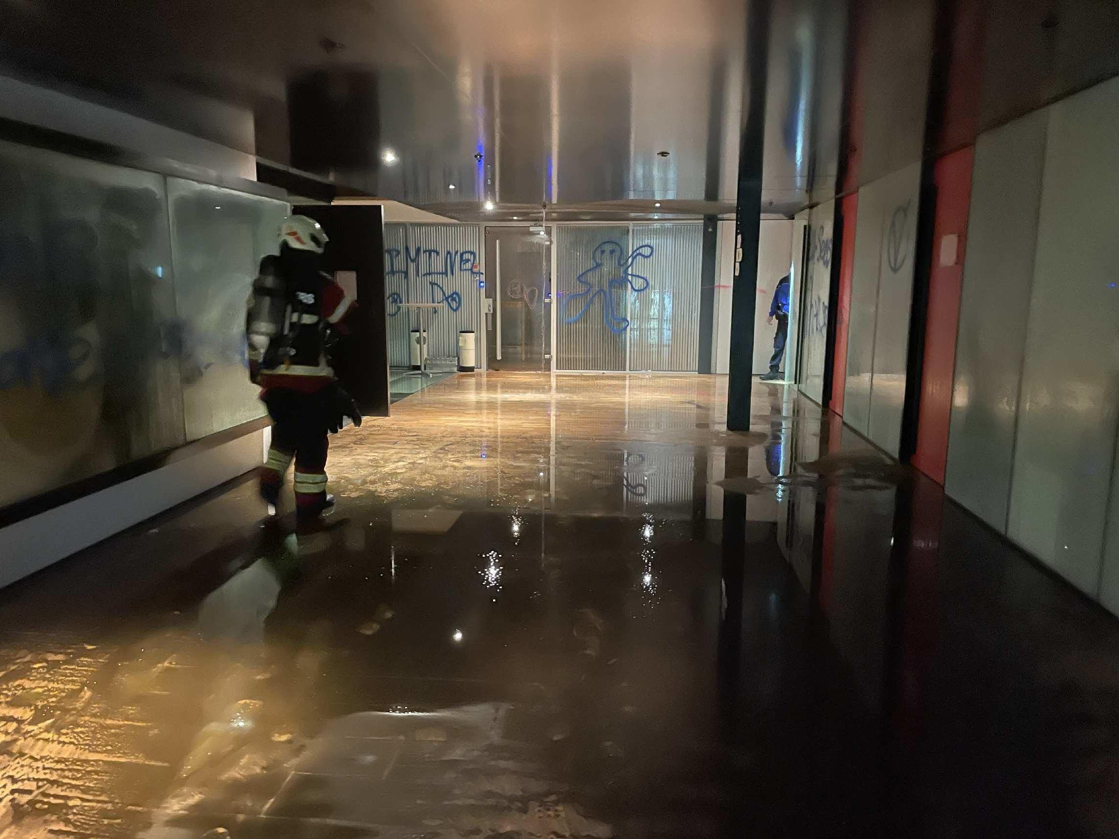 Zgrada u châtel-st-denis vandaliziranom