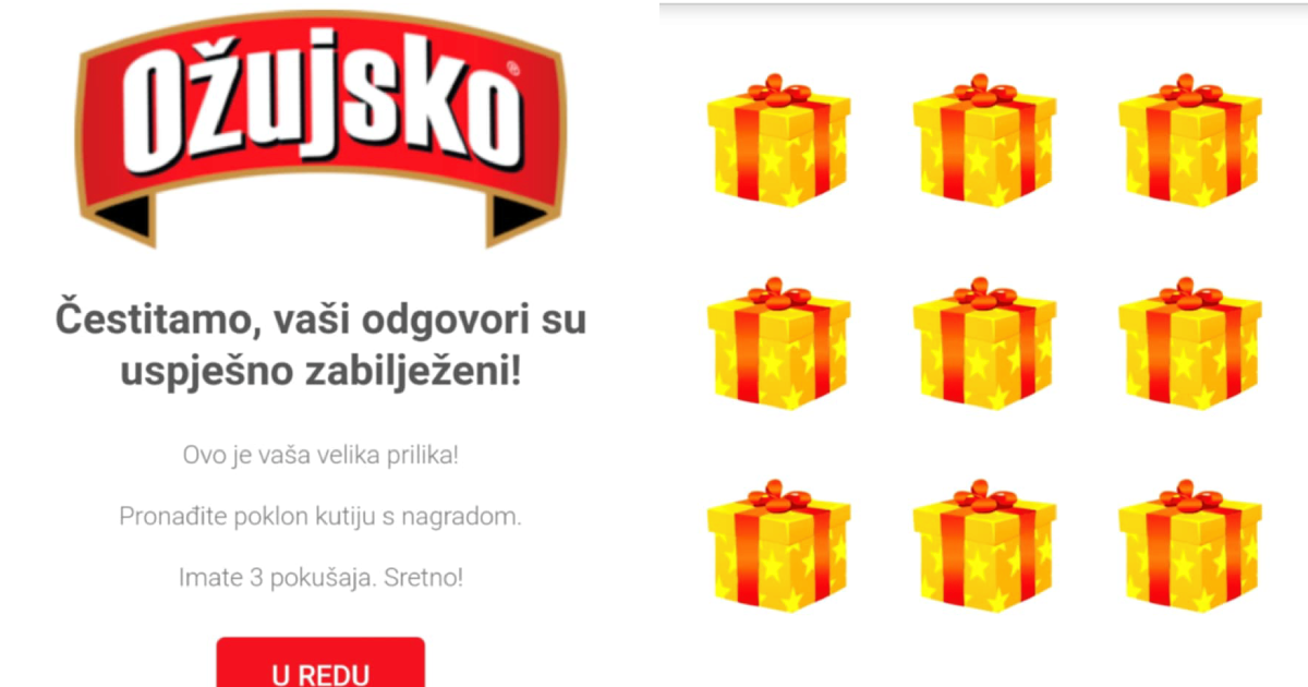 Ožujsko upozorava na lažnu nagradnu igru
