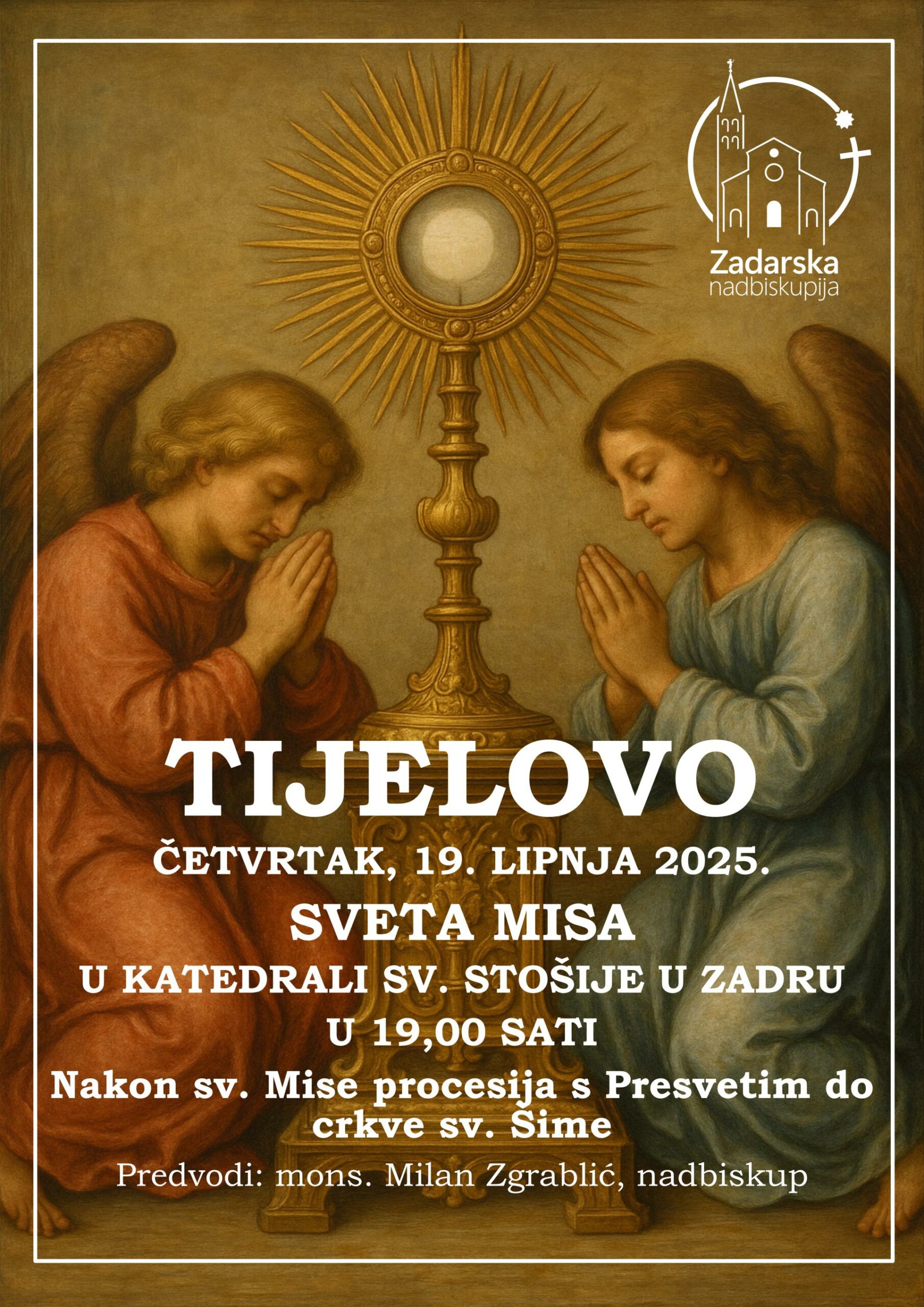 U četvrtak je blagdan Tijelovo: u Zadru se održava procesija od katedrale sv. Stošije do crkve sv. Šime