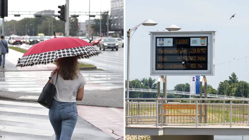 U petak olujni vjetar i pljuskovi, od ponedjeljka toplinski val