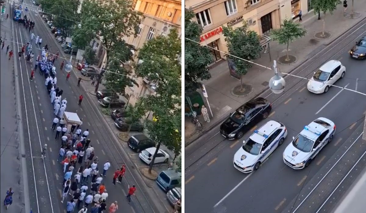 VIDEO Procesija prošla centrom Zagreba, zaustavila tramvaje i aute