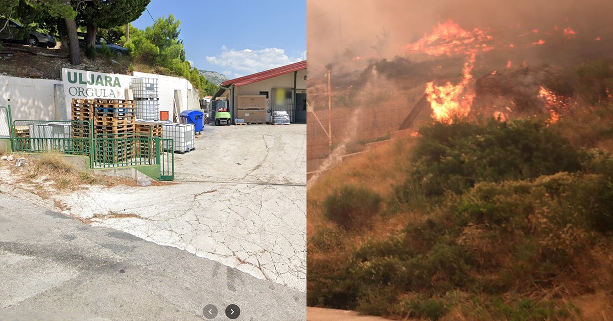 Izgorjela uljara u Marušićima