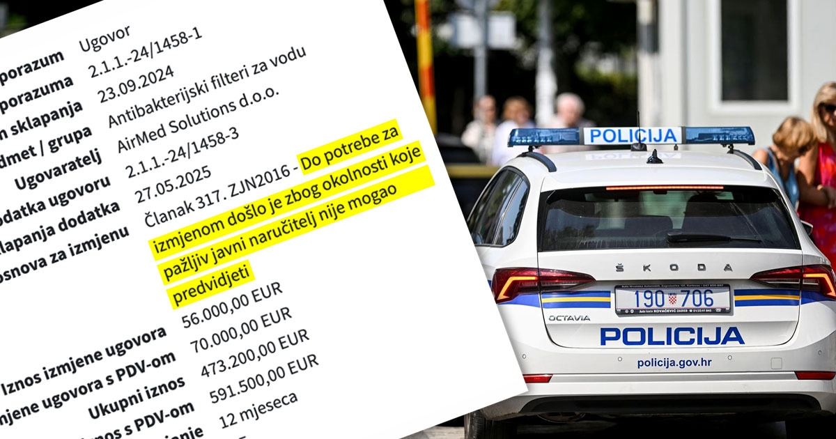 Index doznaje detalje nabavke filtera za KBC. Cijena je naknadno odletjela u nebo