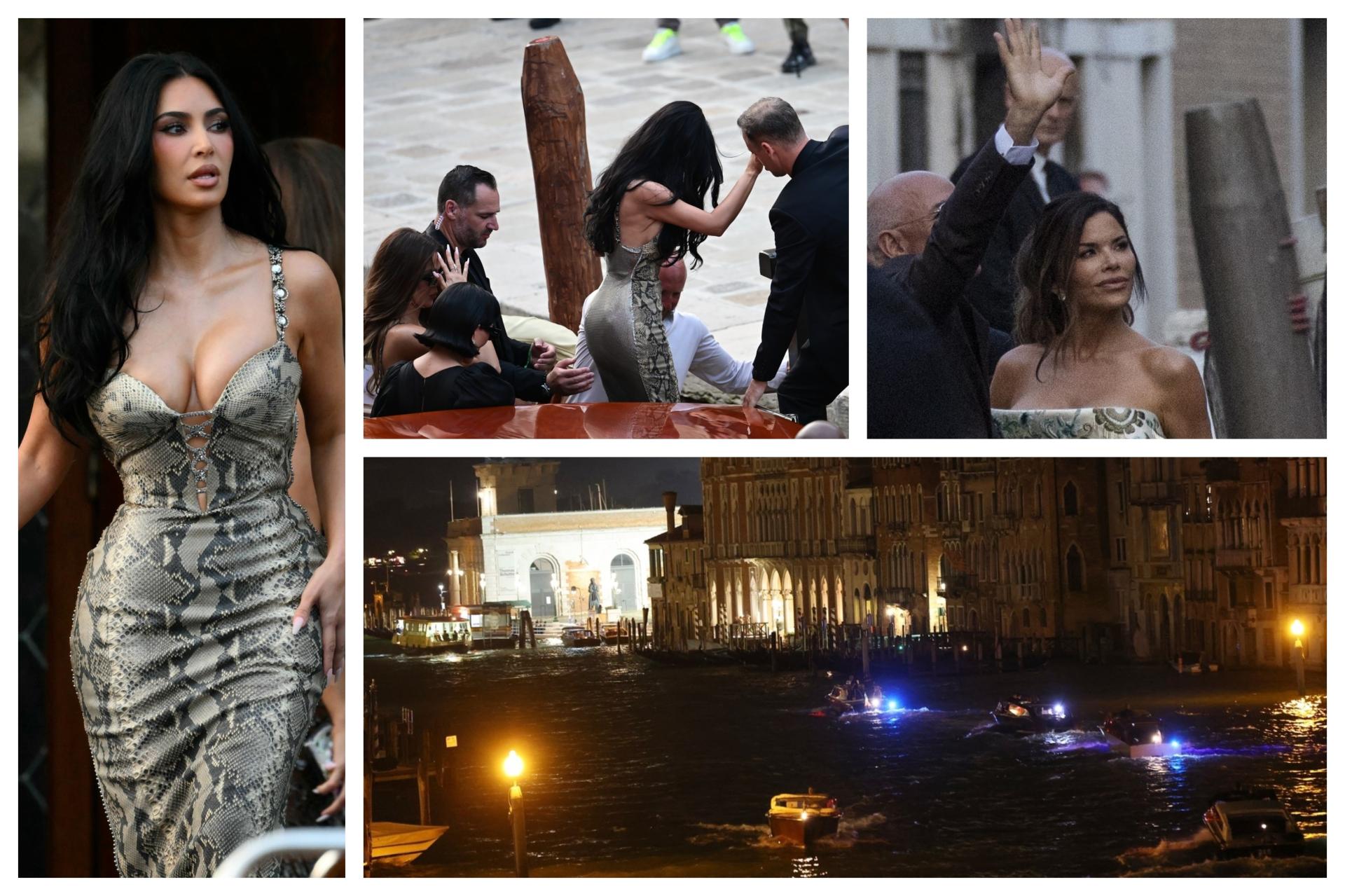 FOTO Potopilo ih olujno nevrijeme! Mladenka Lauren u panici uletjela u taxi brod, od pljuska bježale i Kardashianke