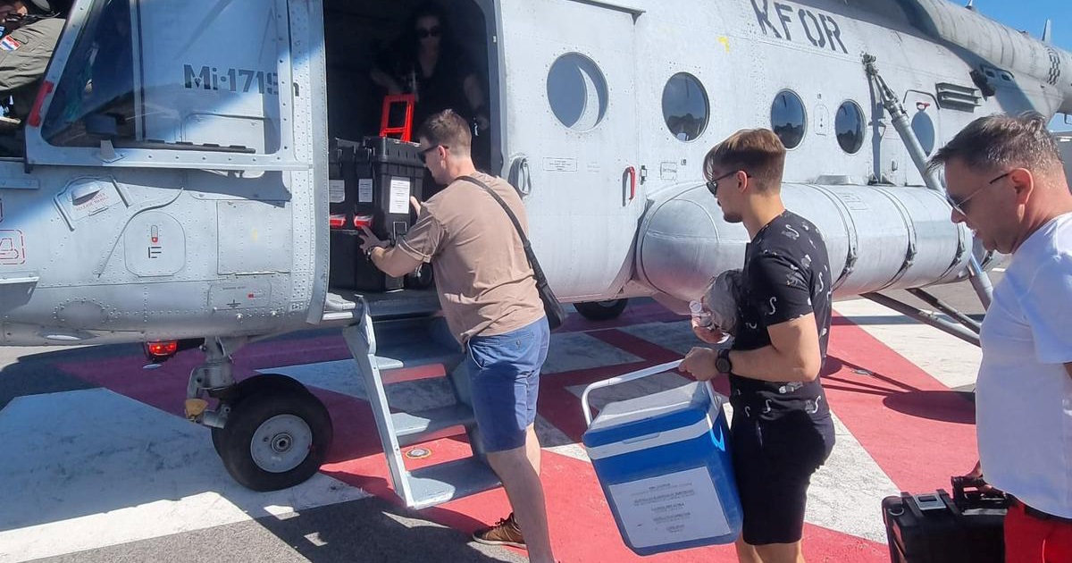 FOTO Helikopterom HRZ-a transportirano srce iz Splita u Zagreb