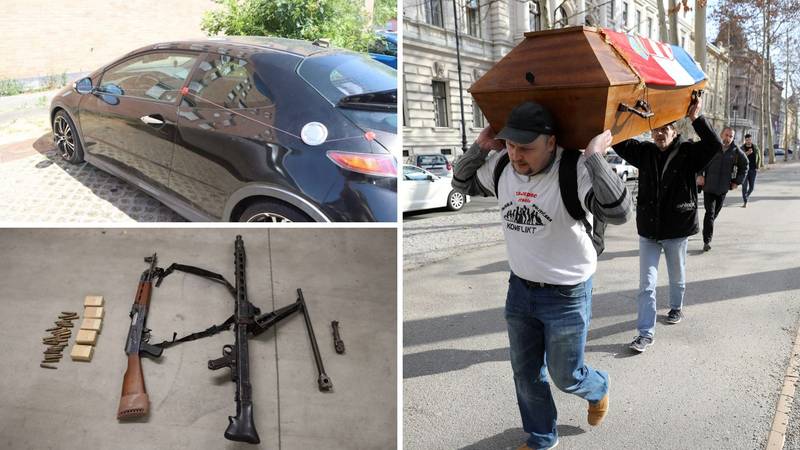 Aktivist koji je nosio lijes i htio na Pantovčak policiji je bježao u automobilu punom oružja