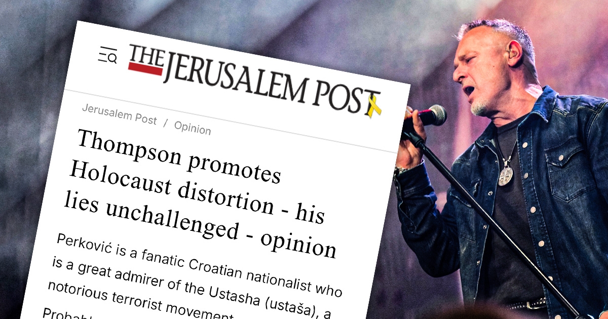 Zuroff za Jerusalem Post: Thompson glorificira ustaške zločince i NDH