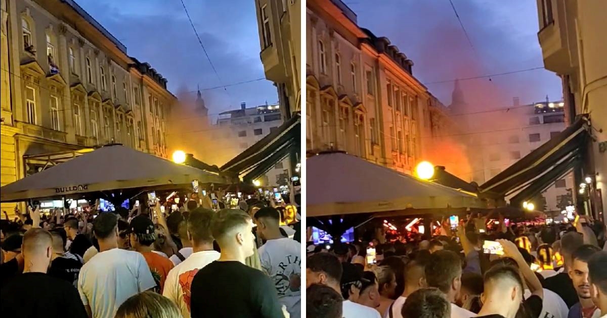 VIDEO Thompsonovi fanovi stvorili gužvu na zagrebačkoj špici, pale se baklje