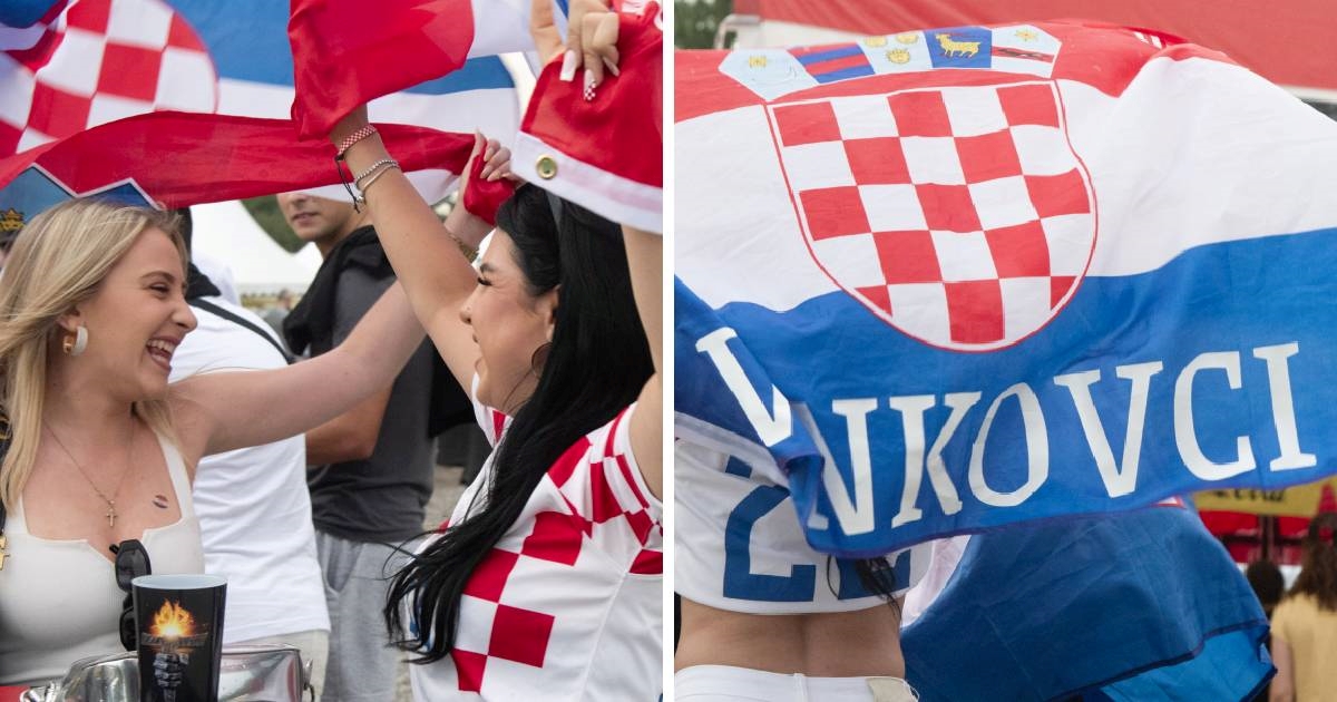 FOTO Vinkovčanke s hrvatskim zastavama privukle pažnju u fan zoni na Bundeku