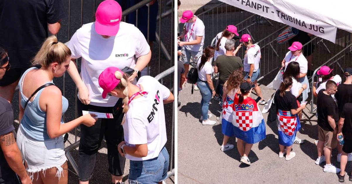 VIDEO Provjera ulaznica na Hipodromu prolazi mirno, zabranjene stvari idu u smeće