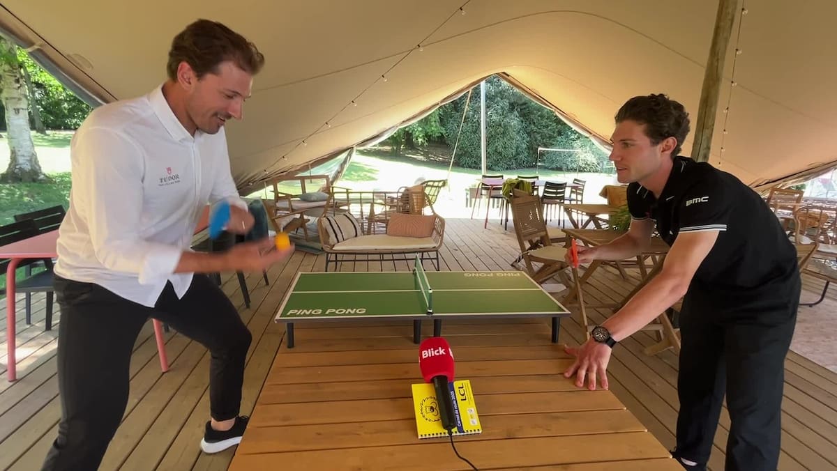 Prije početka turneje de France: Cancellara i Hirschi u mini dvoboju za stolni tenis
