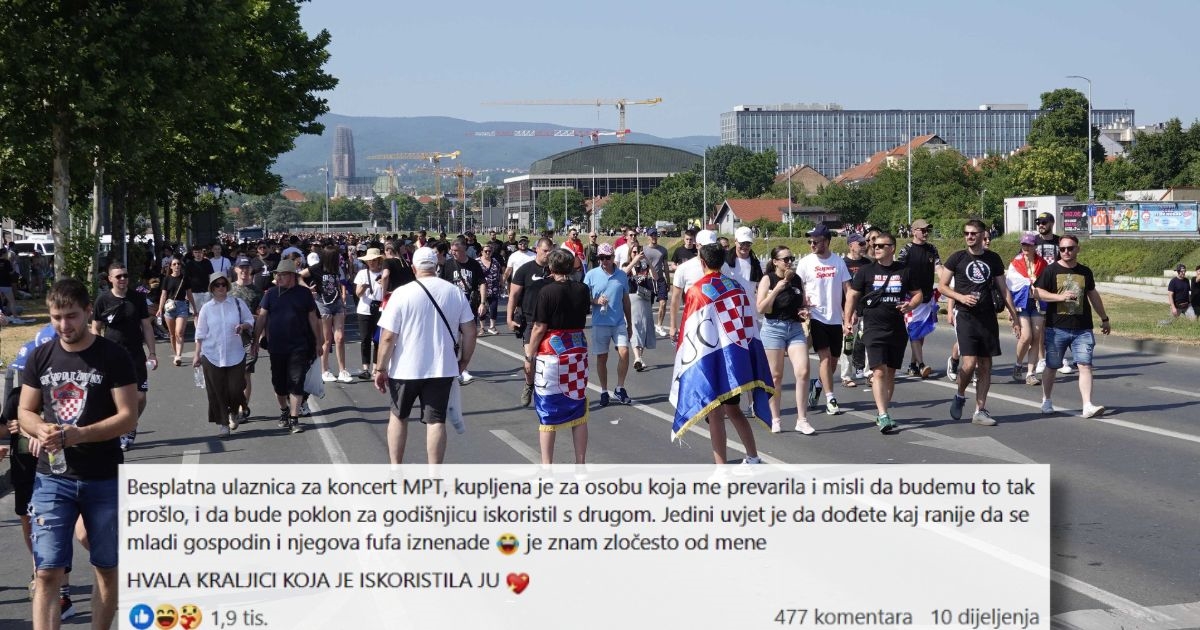 Dečko ju je prevario, pa je poklonila njegovu ulaznicu za Thompsona. Objava je hit