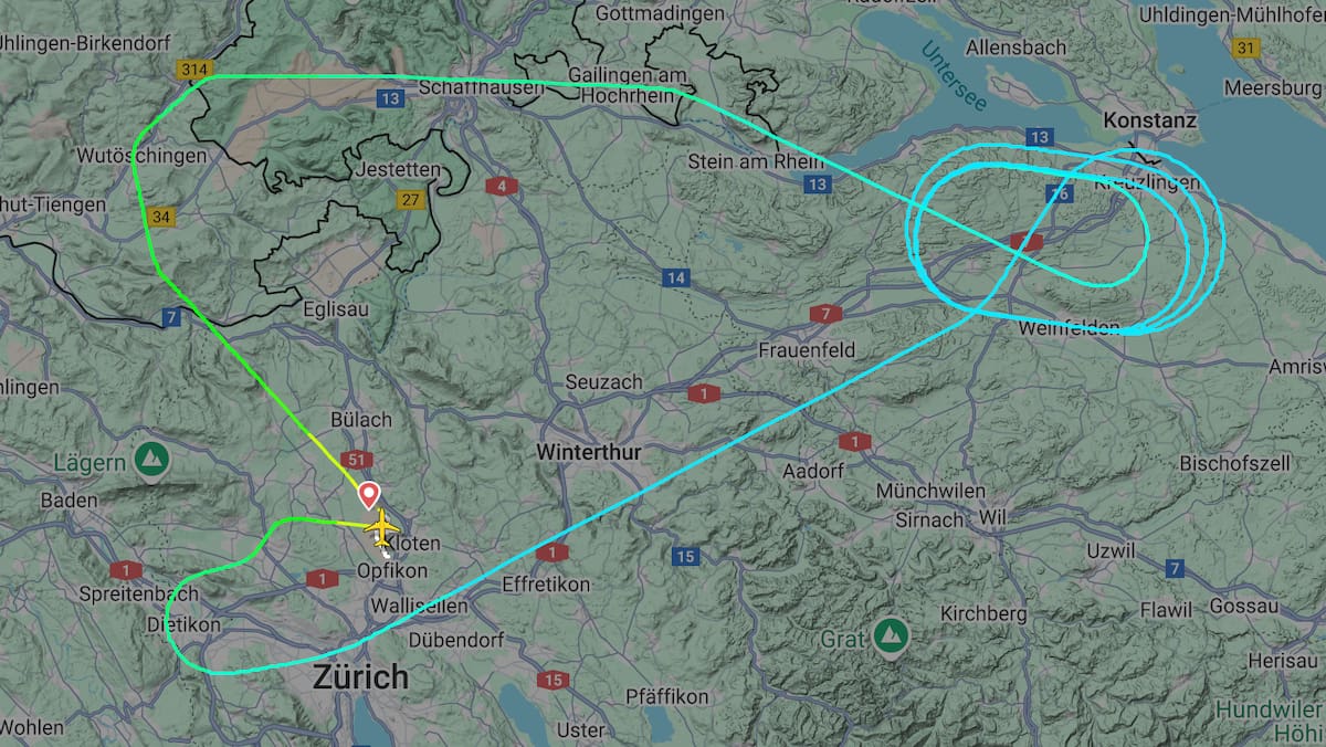Na putu za München: Helvetic Aircraft se mora preokrenuti nakon teških ptica