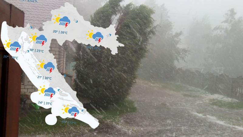 Nagla promjena, stiže oluja! Upalili su upozorenje za cijelu zemlju, jedna regija u crvenom