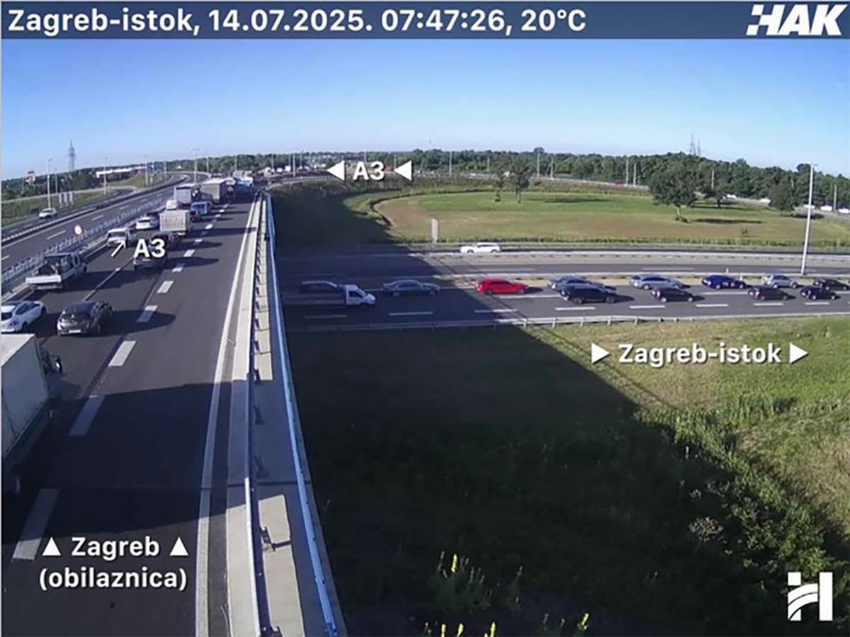 Na zagrebačkoj obilaznici kolona 10 kilometara
