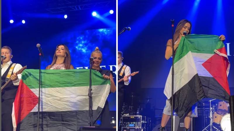 Severina na koncertu u Sloveniji uzela i raširila zastavu Palestine