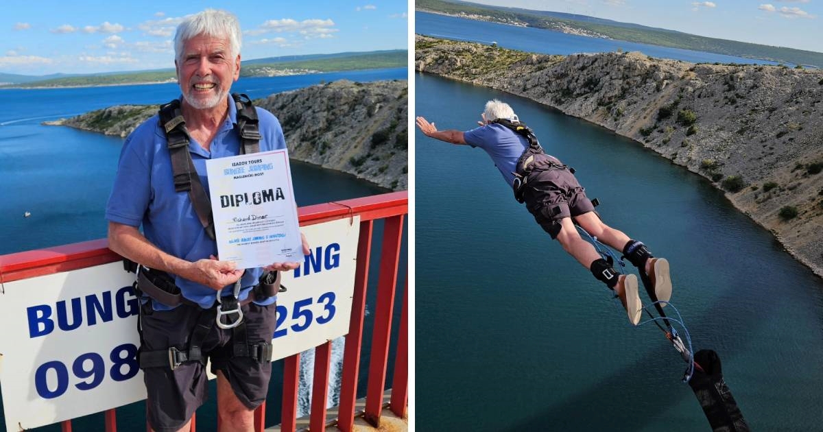 Amerikanac (82) oborio rekord. Postao je najstariji bungee skakač s Masleničkog mosta