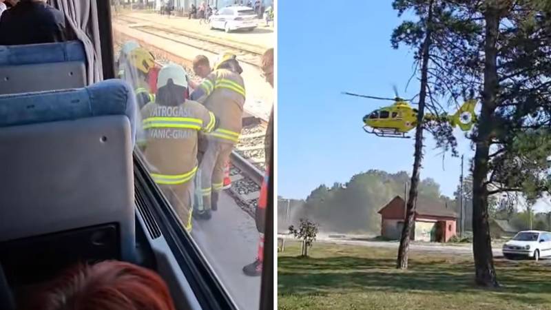 VIDEO Strava u Ivanić Gradu: ‘Čovjek je izgubio svijet i pao pod vlak. Došao je i helikopter’