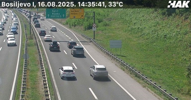Gužve na autocestama. Kod Bosiljeva kolona od 10 km, kod tunela Sveti Rok 4 km