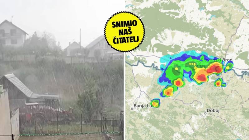 VIDEO Tuča pogodila Slavoniju! ‘Odjednom je počeo padati led’