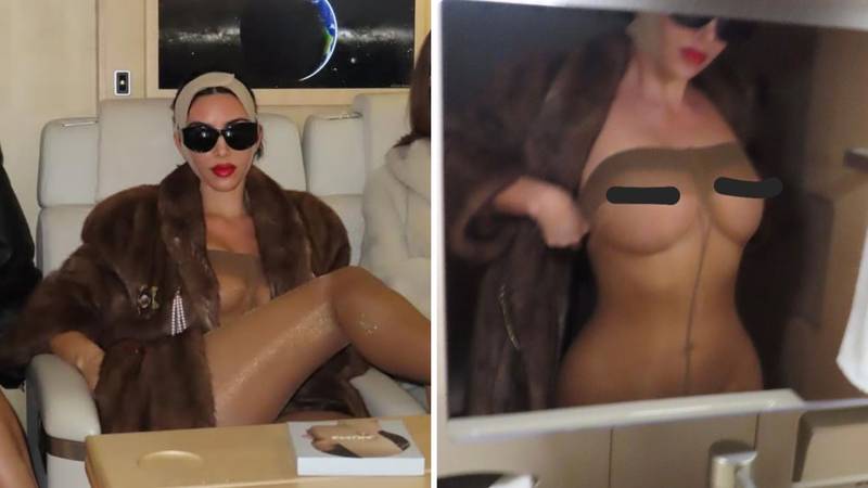 Kim Kardashian u donjem rublju u avionu: Svojim je odjevnim kombinacijama šokirala i ranije
