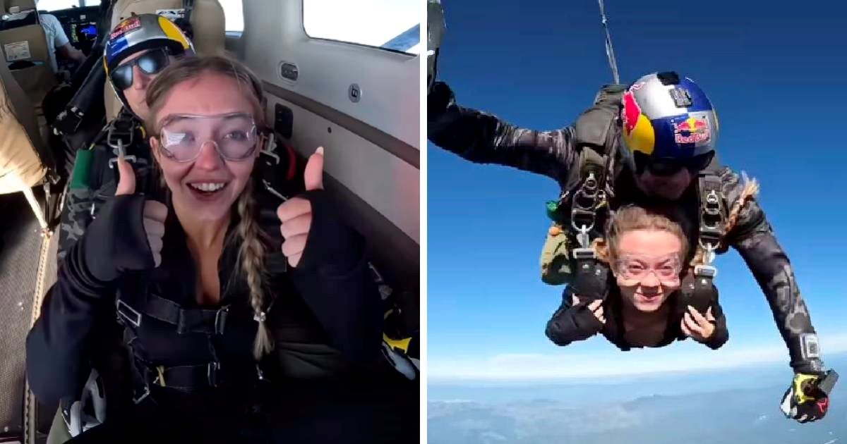 Sydney Sweeney skočila padobranom s 3000 metara visine, sve je snimila