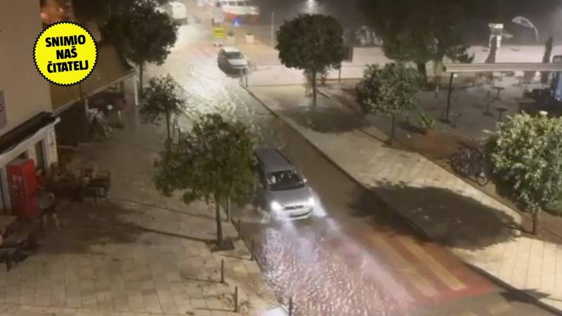 VIDEO Tuča pogodila Umag: Ulice su potpuno poplavile!