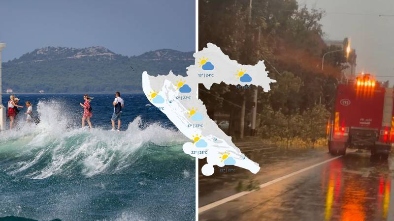 Kiša, pljuskovi i grmljavina kroz jutro, ali slijedi razvedravanje. Evo što vas čeka i kroz vikend