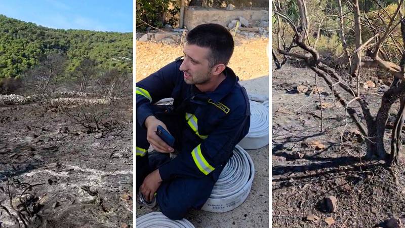 VIDEO Ugasili požar na Šolti: ‘Vatrogasci su iscrpljeni. Malo još tinja, to će se gasiti ručno’