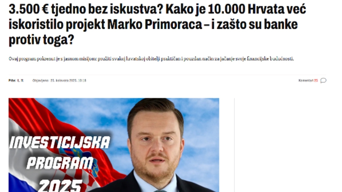 Hanfa: Ne nasjedajte na lažne članke u kojima ministar promovira ulaganja