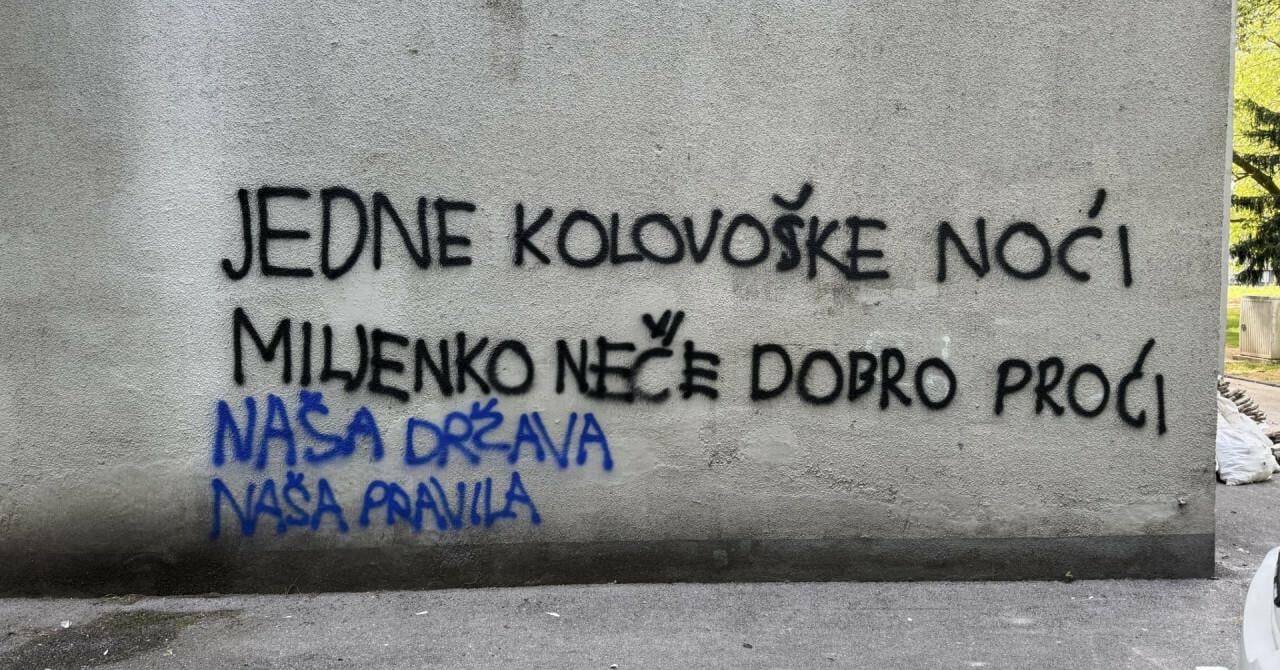 U Zagrebu osvanuo novi sramotni natpis protiv čovjeka koji će uskoro gostovati u Šibeniku