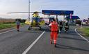FOTO Hitna medicinska intervencija: Vatrogasci osiguravali slijetanje helikoptera kod naplatnih kućica
