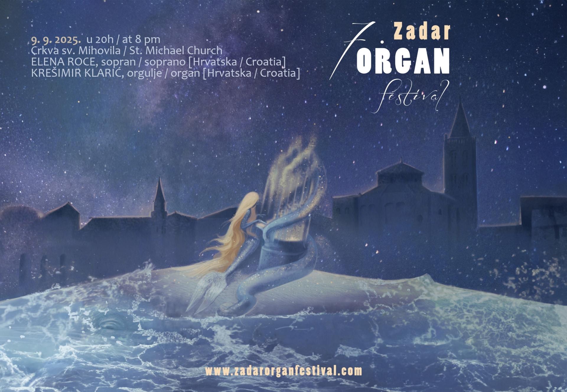 Zadar Organ Festival seli u crkvu sv. Mihovila: Elena Roce i Krešimir Klarić donose „Ad Mariam per Jesum“