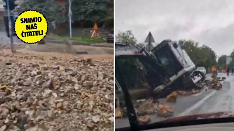 VIDEO Nevjerojatne scene iz Rijeke: ‘Bujica je prevrnula bager. Veliki je kolaps na cesti!’