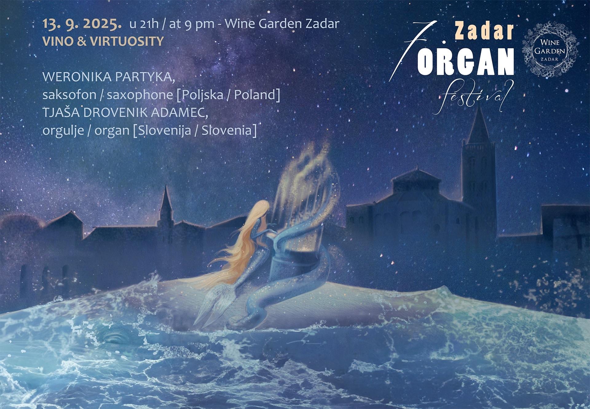 Novi koncept u sklopu Zadar Organ Festivala – Wine Garden postaje domaćin posebnog glazbenog događaja